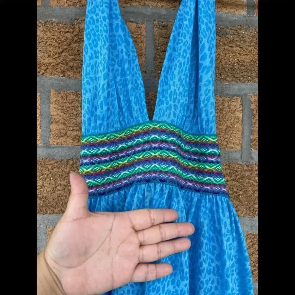 Pitusa Mini Halter Dress in Blue small/medium - Picture 4 of 10